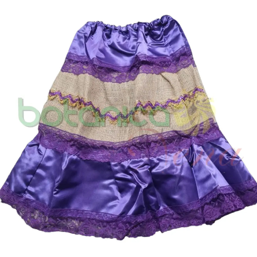 Saya de Saco tela satinada para San Lazaro 23"Alto - Botanica Nena