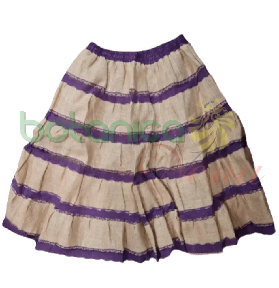 Saya de Saco y encaje morado para San Lazaro 28"Alto - Botanica Nena