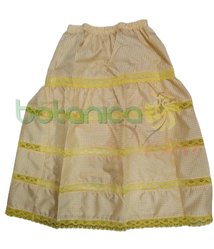 Saya Guinga Larga con Encaje 34"Alto - Botanica Nena