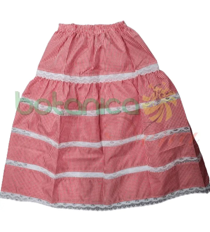 Saya Guinga Larga con Encaje 34"Alto - Botanica Nena