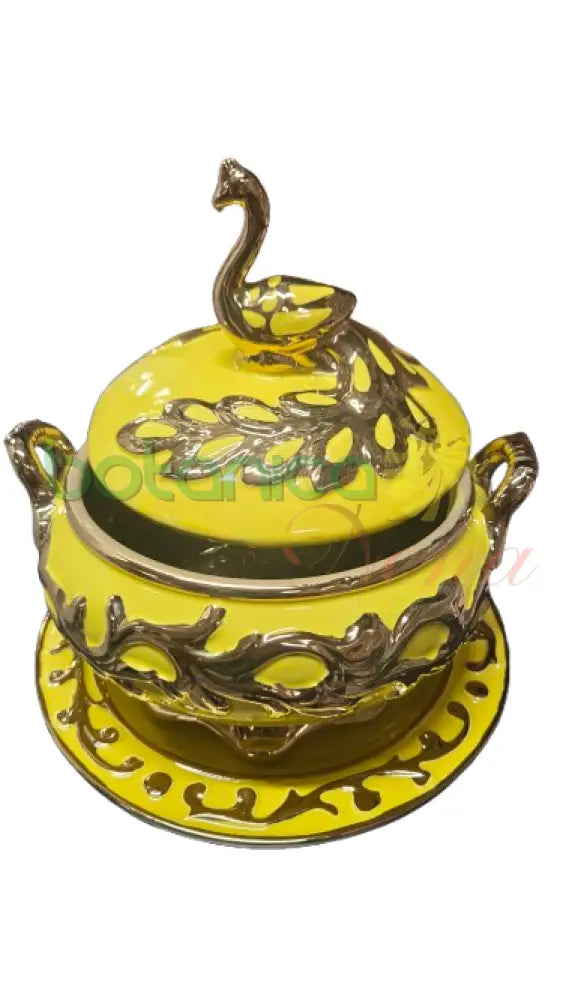 Sopera Oshun con Plato Amarilla 10’’H x 9’’W