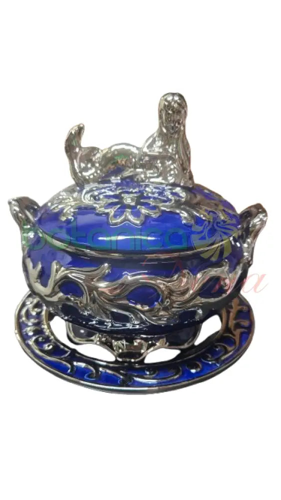 Sopera Yemaya con Plato Azul 10’’H x 9’’W