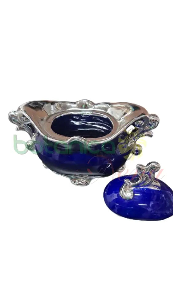 Sopera Yemaya Pequena Azul 12’’:W x 9’’H