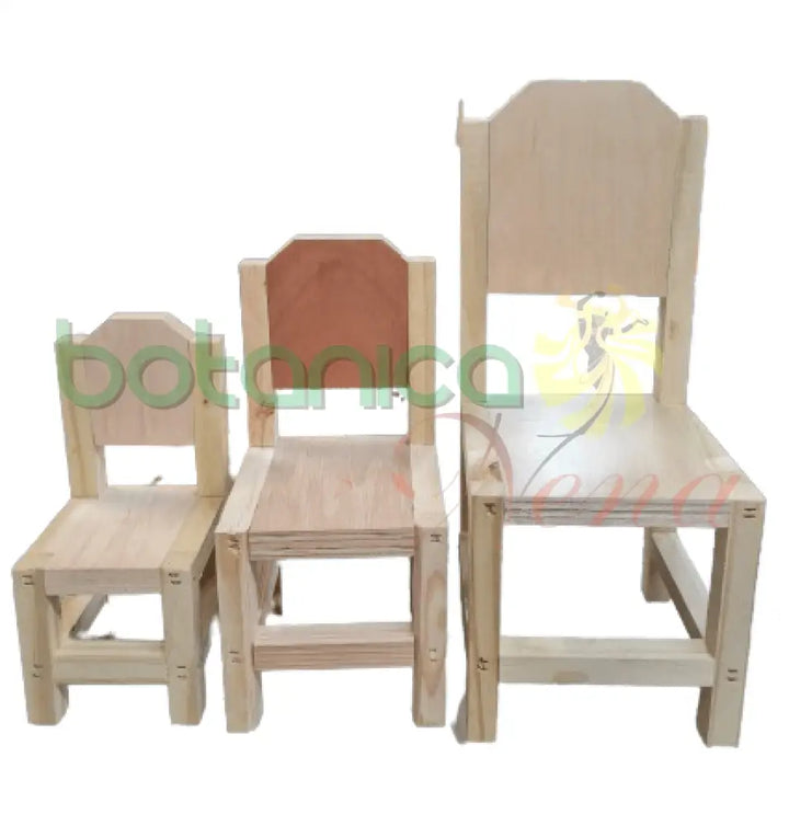 Taburetes (silla)De Madera 3 Tamaños - Botanica Nena
