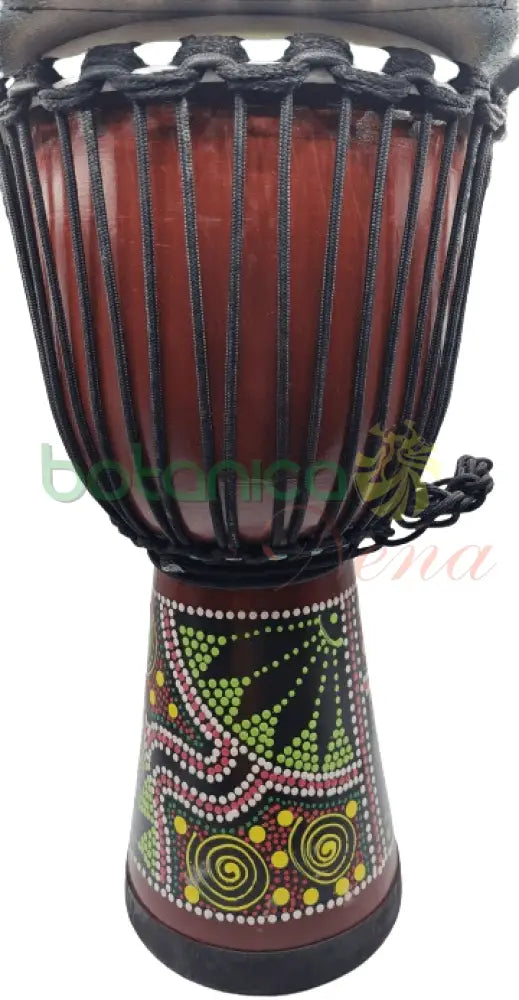 Tambor de Madera y Cuero 20"X10 - Botanica Nena