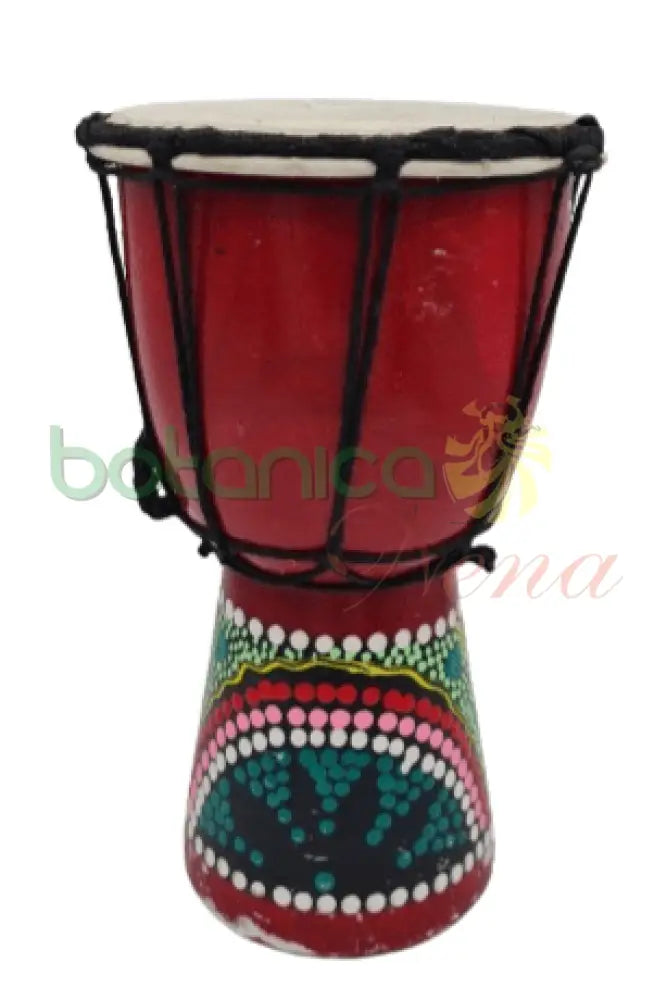 Tambor De Madera Y Cuero 8"X4" - Botanica Nena