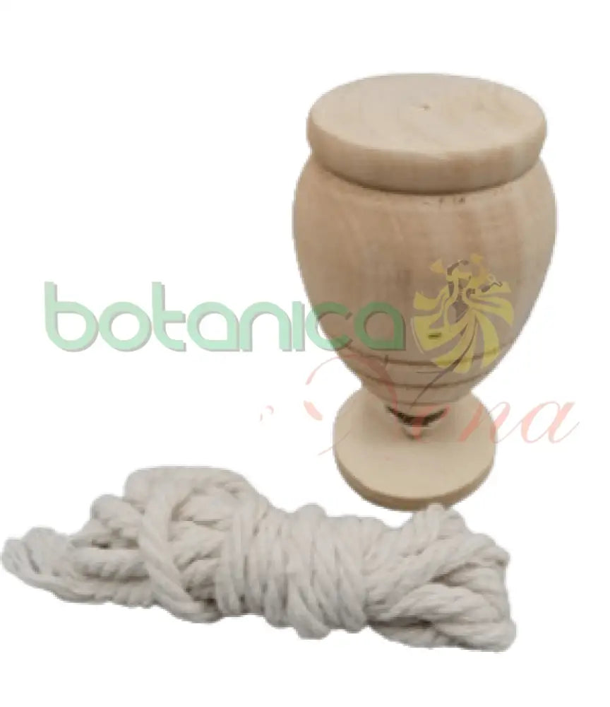 Trompo Madera 2.5"Alto x 1.8"Ancho - Botanica Nena