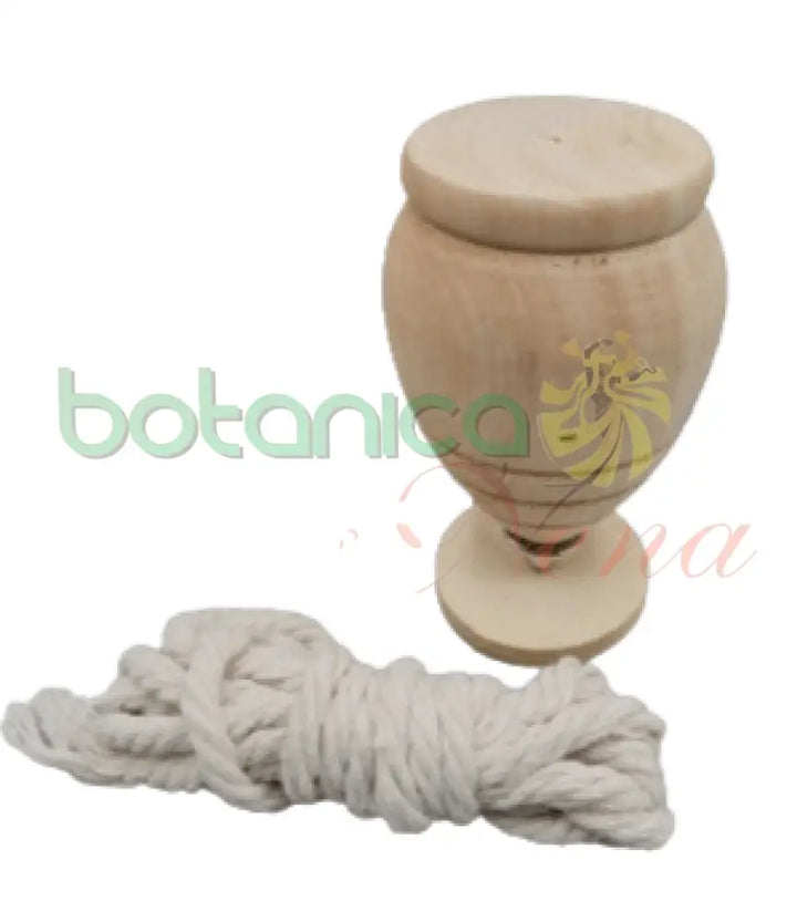 Trompo Madera 2.5"Alto x 1.8"Ancho - Botanica Nena