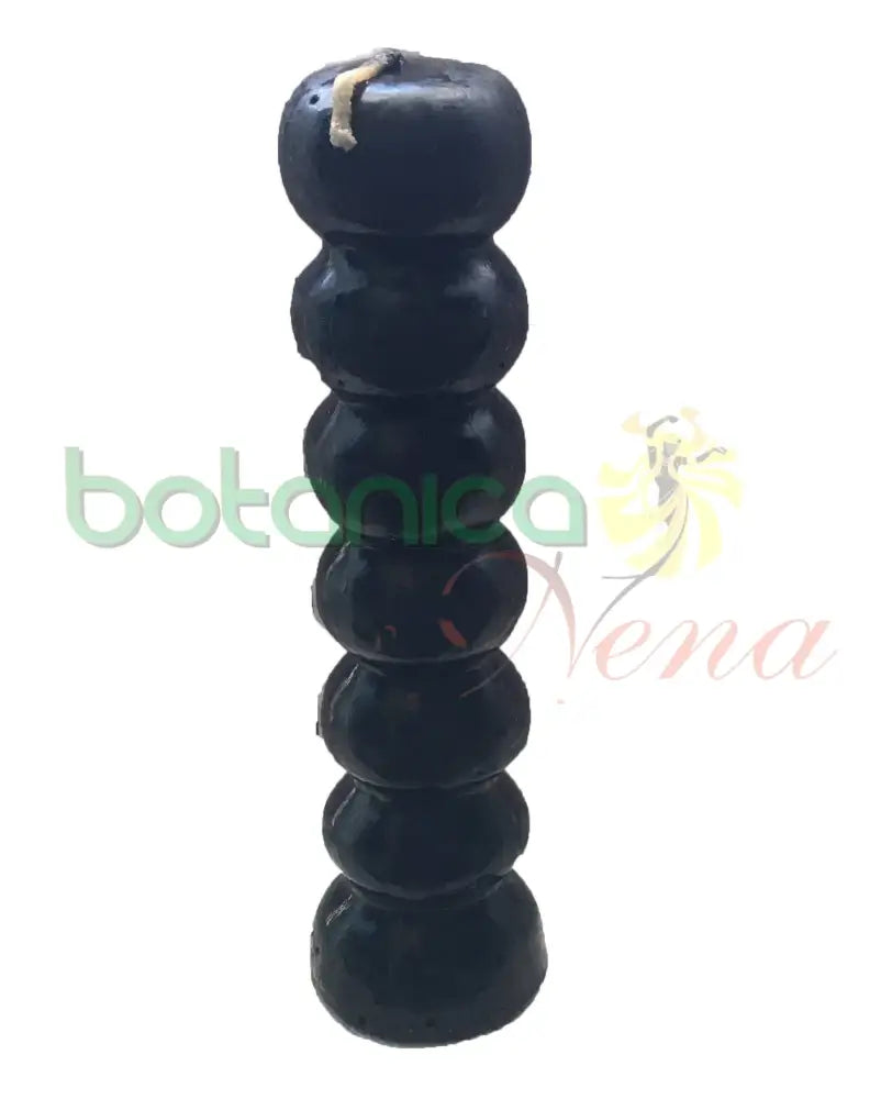 Velas Figura 7 Nudos Negra - Botanica Nena