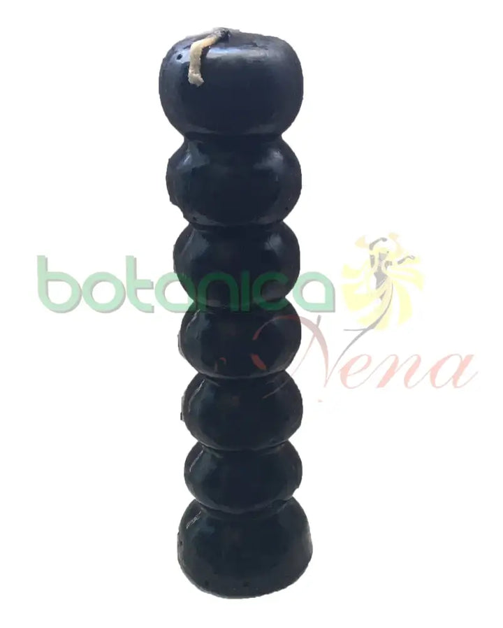 Velas Figura 7 Nudos Negra - Botanica Nena