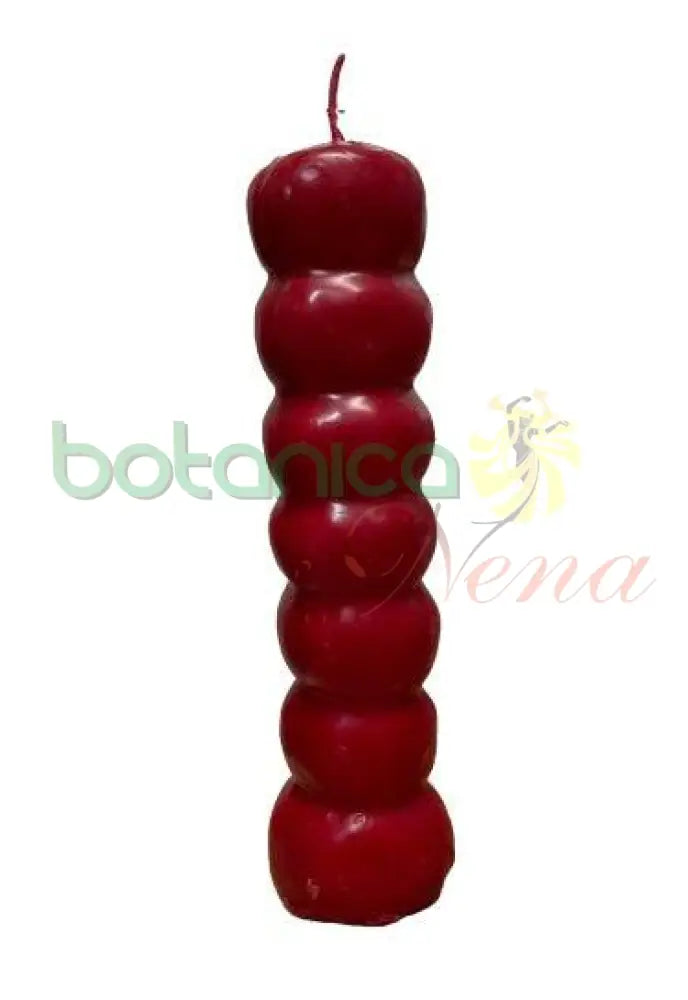 Velas Figura 7 Nudos Roja - Botanica Nena