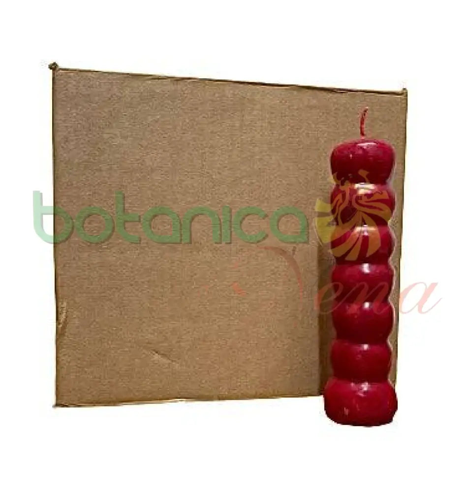 Velas Figura 7 Nudos Roja - Botanica Nena