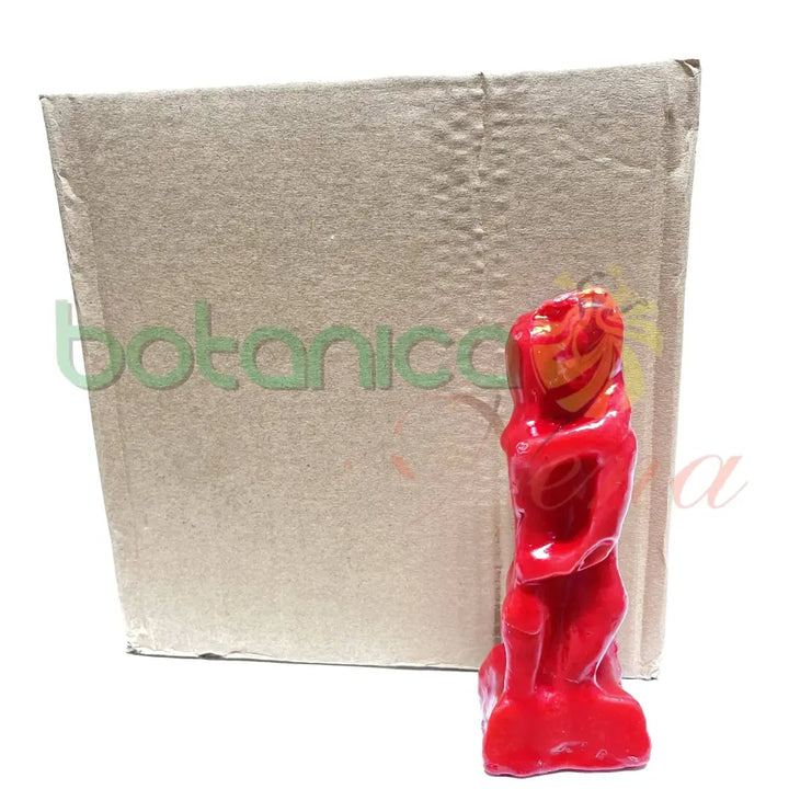 Velas Figura Amantes Abrazados Roja - Botanica Nena