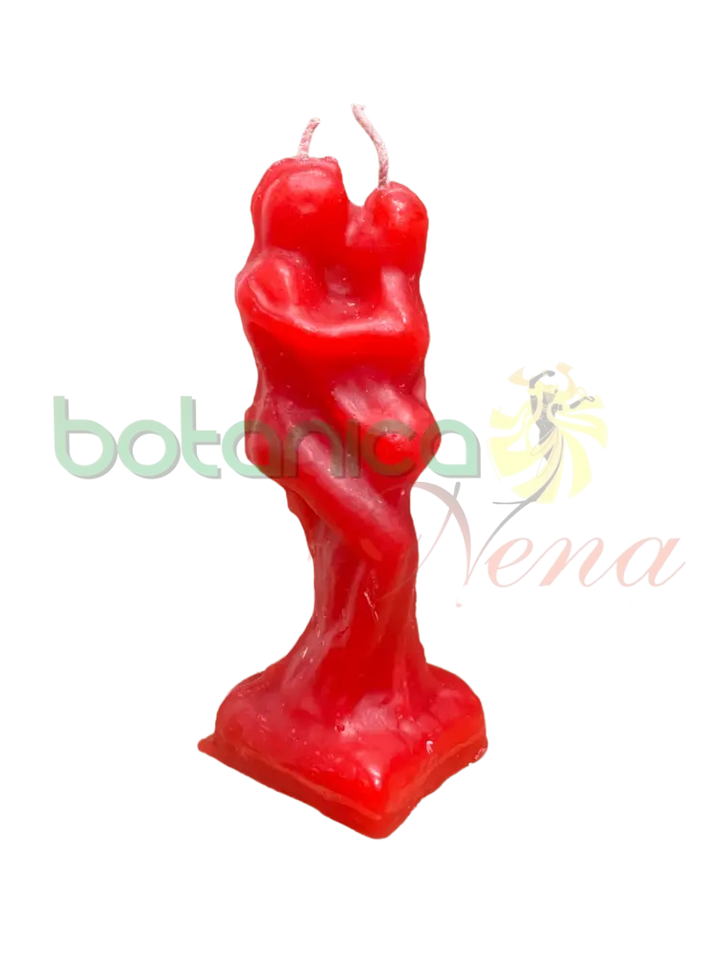 Velas Figura Amantes Abrazados Roja - Botanica Nena