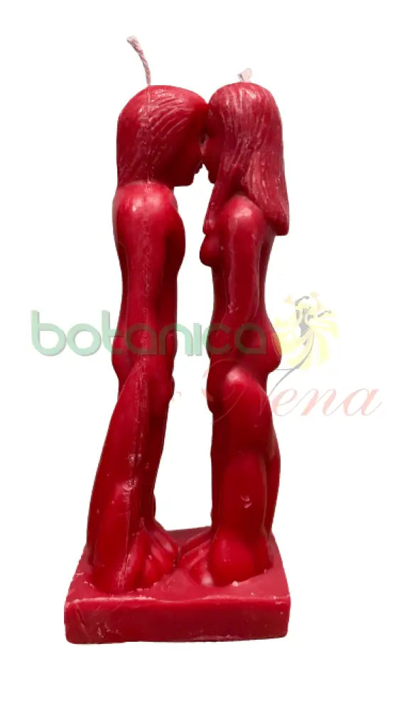 Velas Figura Amantes Cara A Cara Roja. (Face to Face) - Botanica Nena