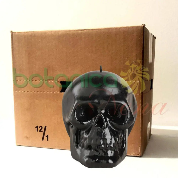 Velas Figura Calavera Negra - Botanica Nena