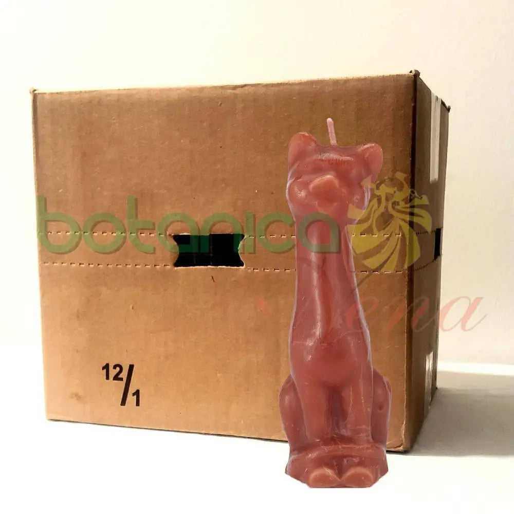 Velas Figura Gato Rojo - Botanica Nena