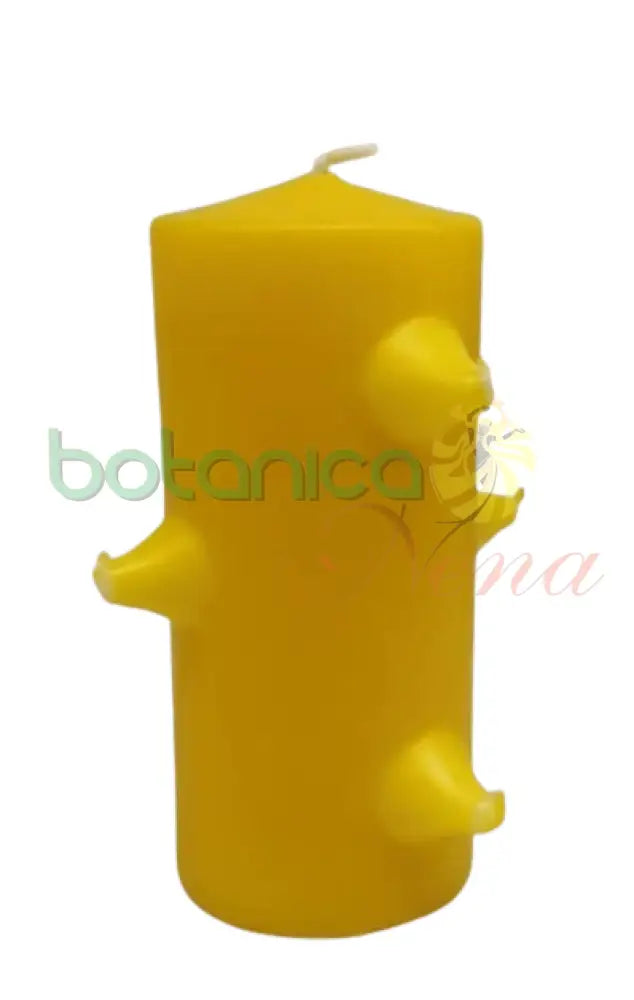 Velas figuras 7 mechas Amarilla - Botanica Nena