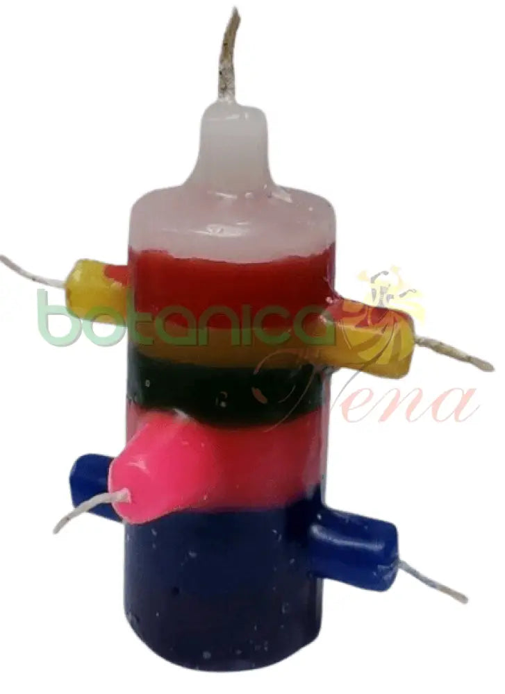 Velas Figuras 7 mechas 7 colores - Botanica Nena