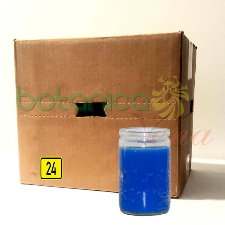 Velas Vasito Azules - Botanica Nena