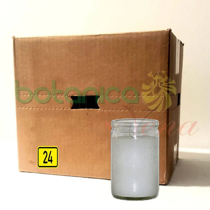 Velas Vasito Blancas - Botanica Nena