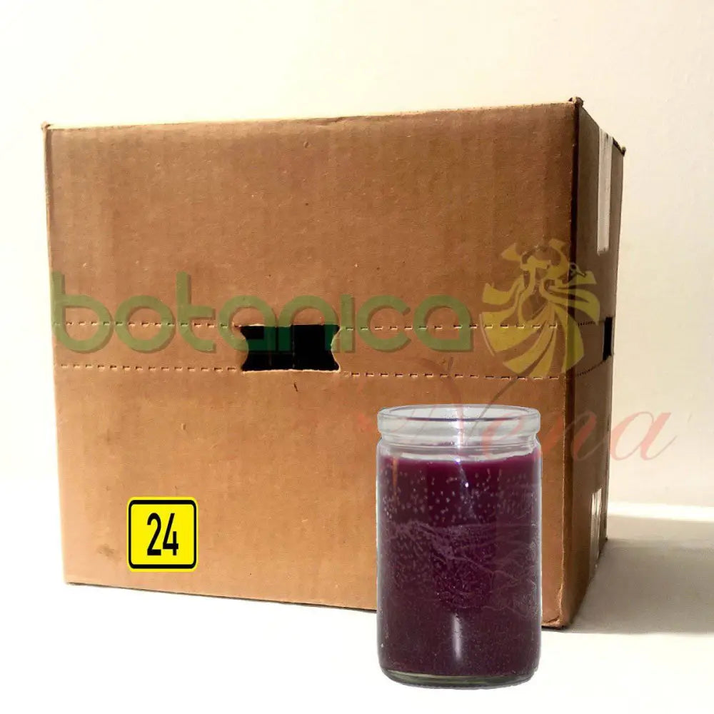 Velas Vasito Moradas - Botanica Nena