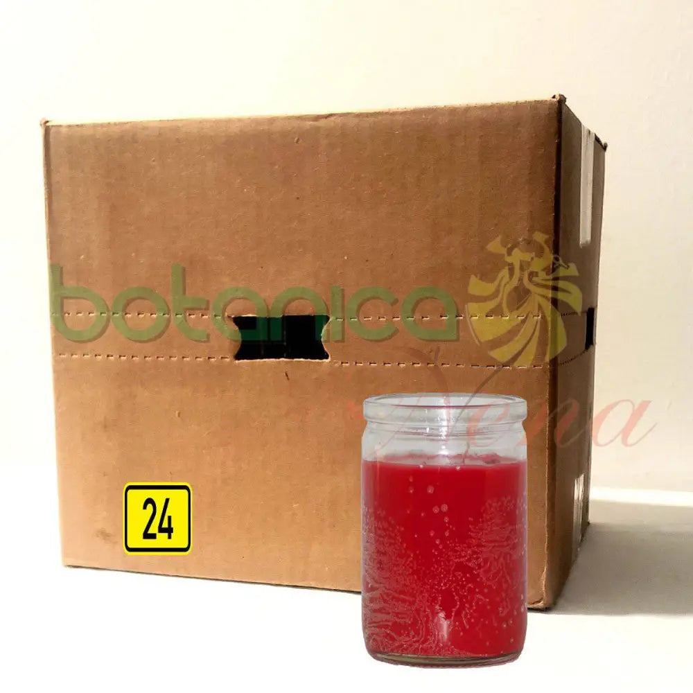 Velas Vasito Rojas - Botanica Nena