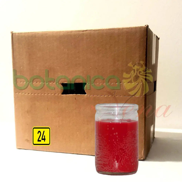 Velas Vasito Rojas - Botanica Nena