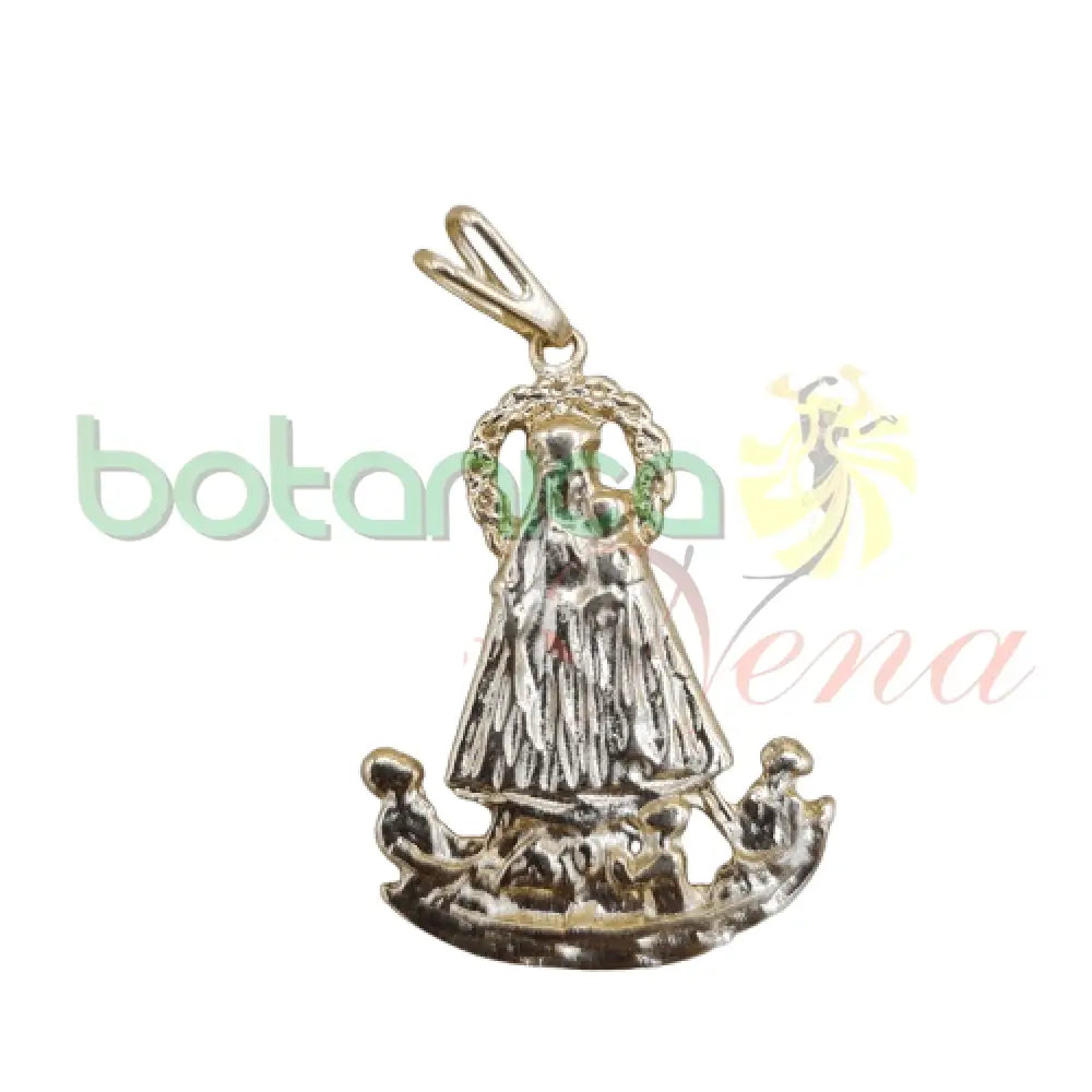 Virgen Caridad del Cobre Baño de Oro 1.5"H Pendiente - Botanica Nena