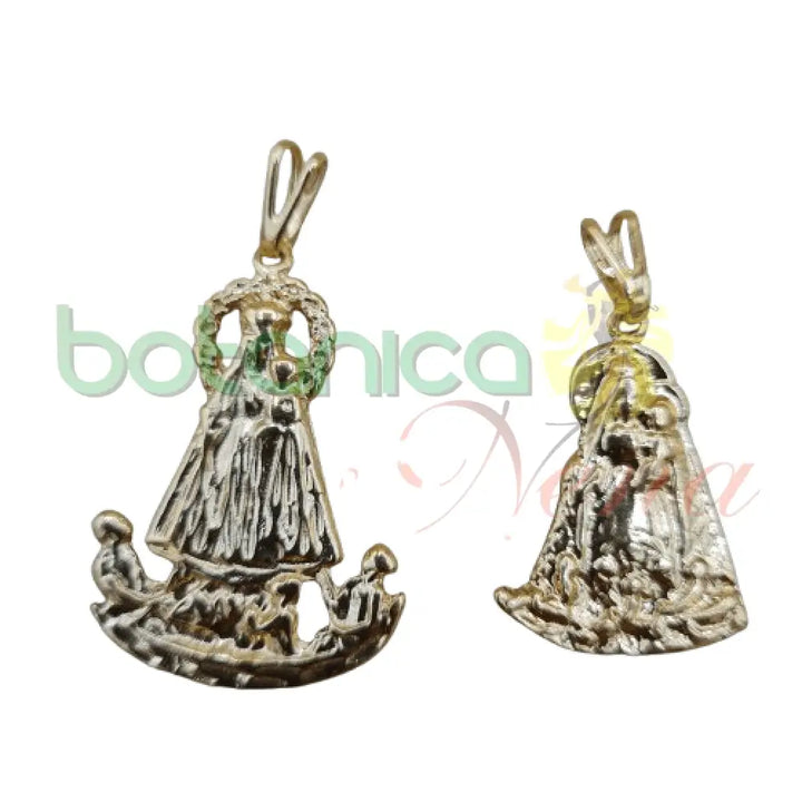 Virgen Caridad del Cobre Baño de Oro 1.5"H Pendiente - Botanica Nena