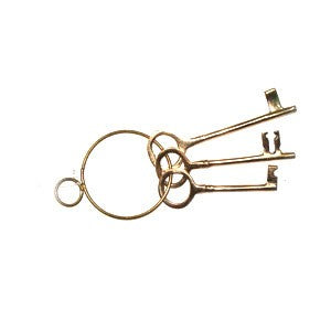 <p>Brass dungeon keys, llaves de calabozo de bronze</p>