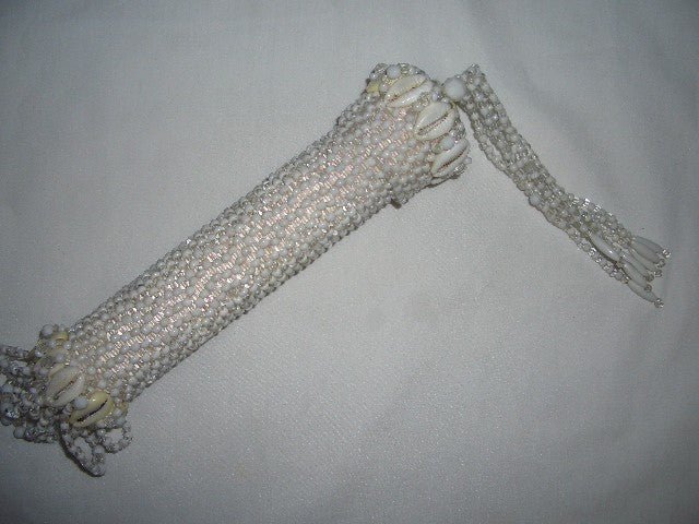 Handle covered in beads for ponytail - Obbatala