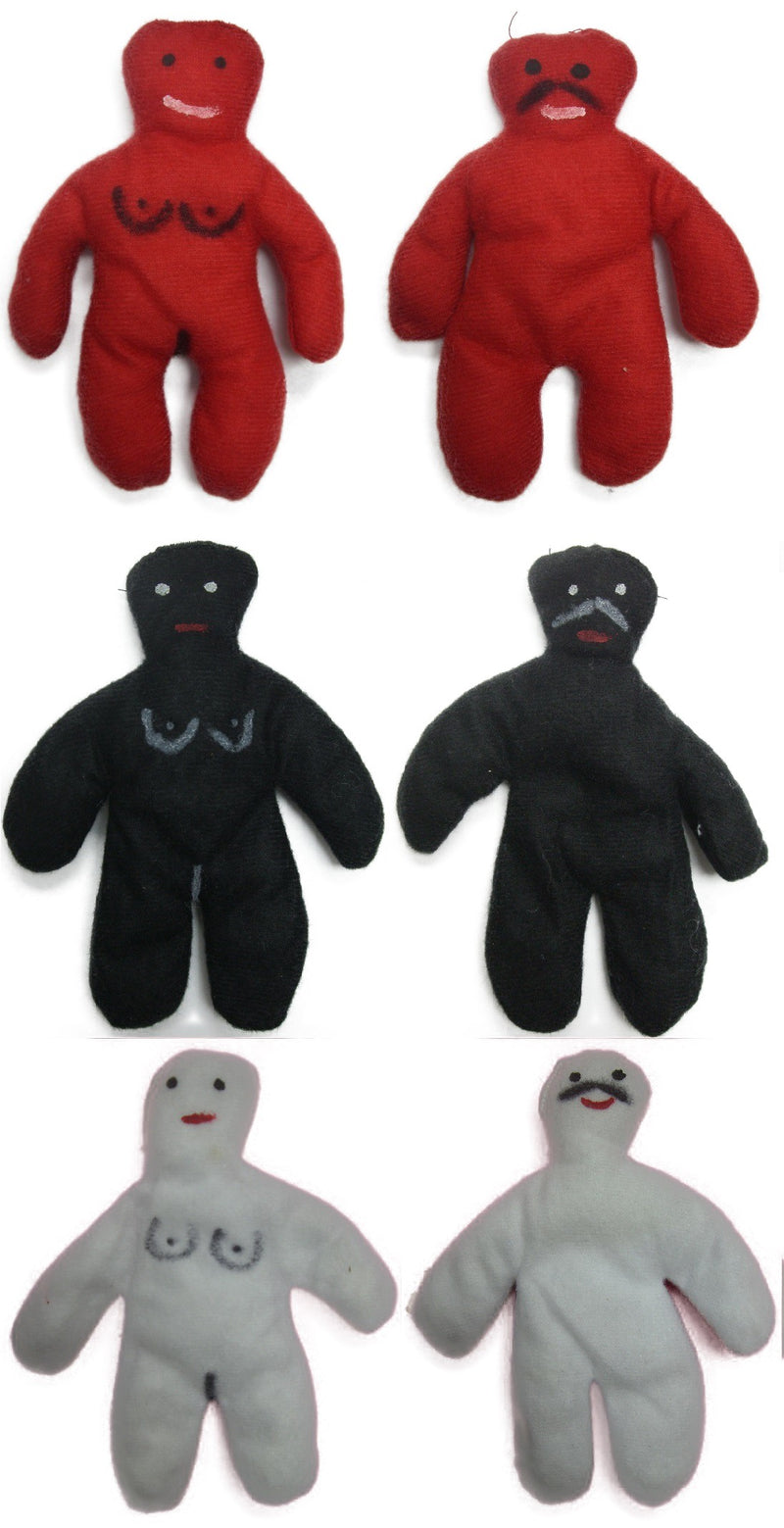 Black Voodoo Doll 6"X2"