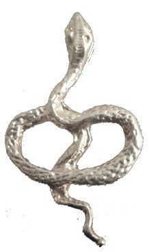 Silver Plated Coiled Snake