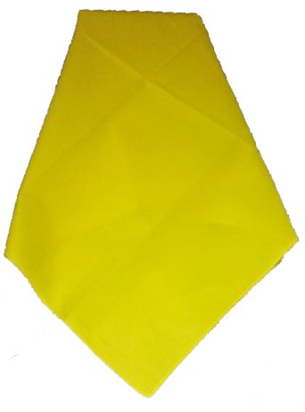 Pañuelo amarillo Mediano 22" x 22"