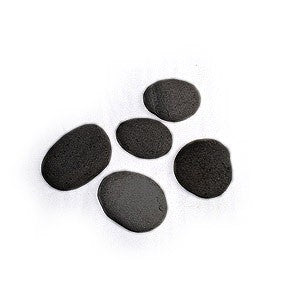 Large black stones - piedras negras grandes