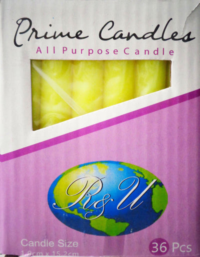 Simple Yellow Household Candles