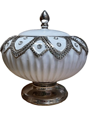 Tureen Decorated With Rhinestones and Silver For Obatala / Oshanla 10&