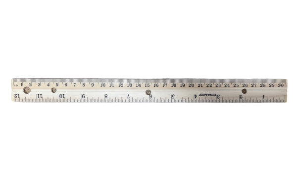 12 Inches / 30 Cm Wooden Ruler