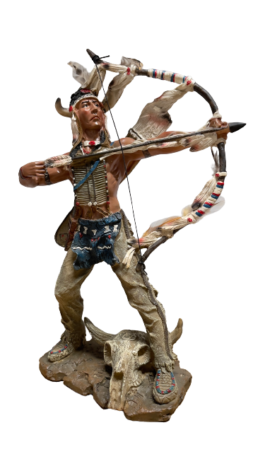 Indian Warrior with Bow 18"X13"