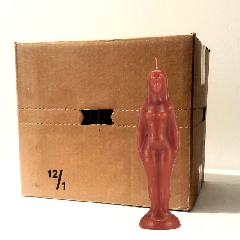 Red Woman Candle