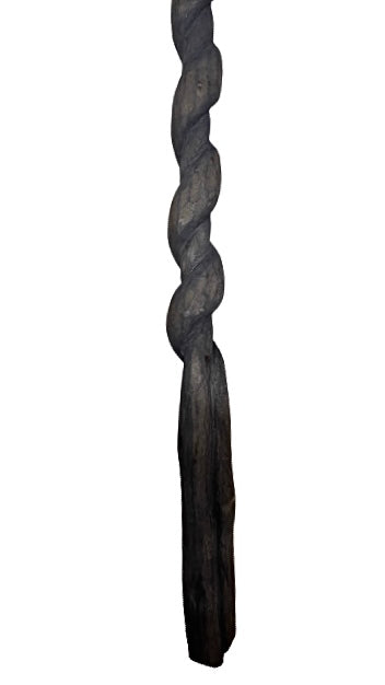 Carved Wooden Cane For Eggun 50"X3"