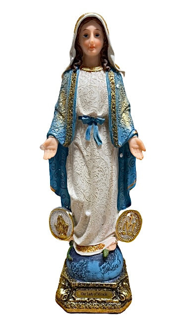 Estatua Virgen De Los Milagros 12"